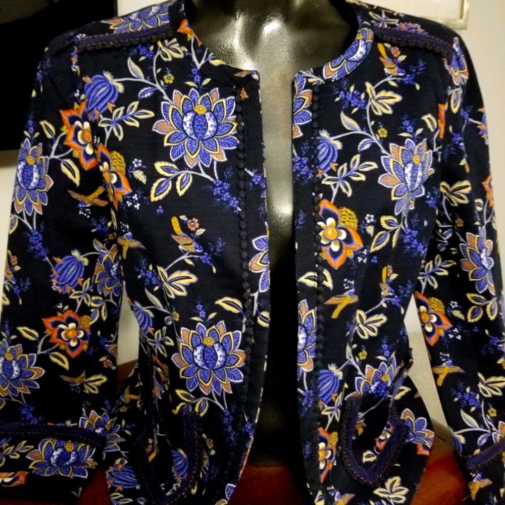 LOFT  Floral Blazer